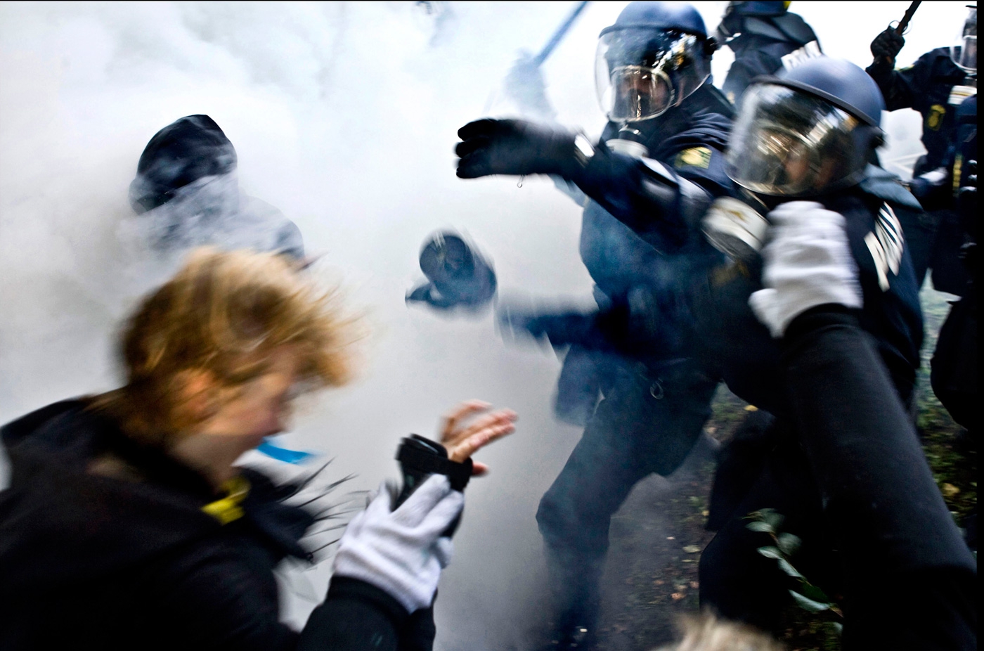 Politi, tåregas og ungdomshusdemo