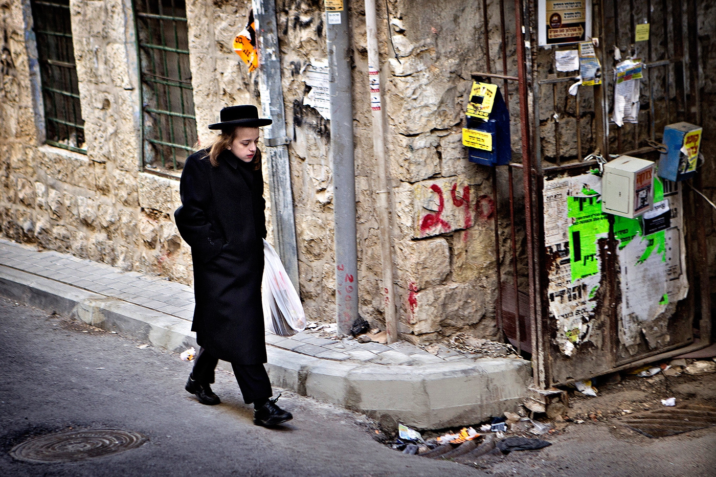 Det jødiske kvarter Mea She'arim i Jerusalem